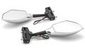 Yana Shiki Mir43ch Chrome Universal Mirror With Led Turn Signal For Sport Bikes 