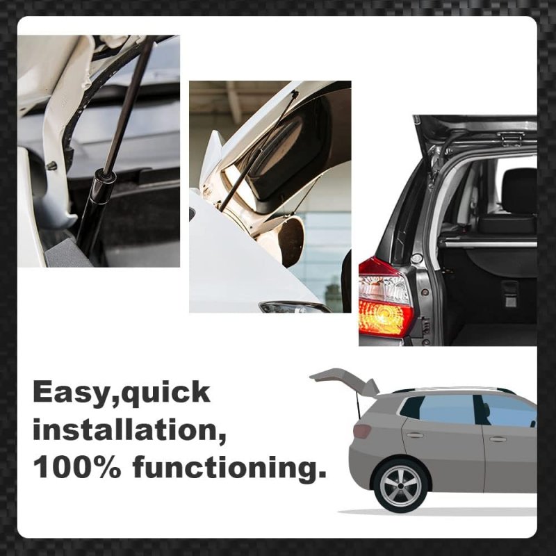 Silver Rear Window Glass Gas Hood Struts 2pcs For 2002-2008 Gmc Envoy Trailblazer Shock Lift Supports