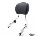 Httmt- Chrome Backrest Sissy Bar Pad Docking Compatible With 97-08 Touring Road King Screamin Eagle P N Tghd-dh003 501-005 T