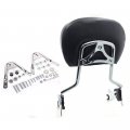 Httmt- Chrome Backrest Sissy Bar Pad Docking Compatible With 97-08 Touring Road King Screamin Eagle P N Tghd-dh003 501-005 T