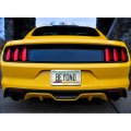 Ford Mustang 5 0 Yellow In 3d On Mirror Chrome Metal License Plate Frame Official Licensed