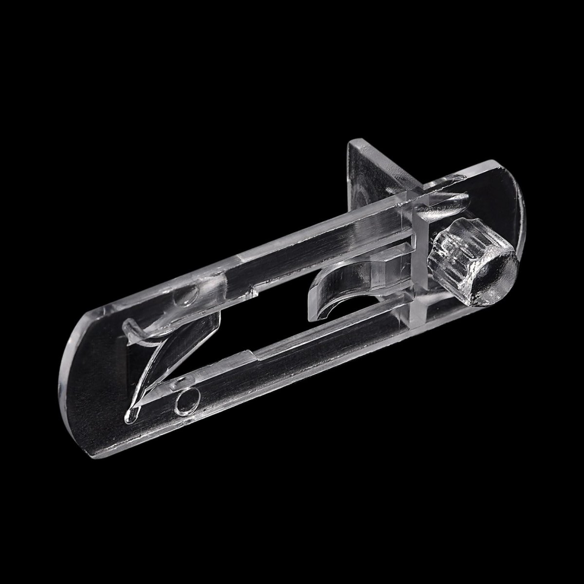 Uxcell Plastic Locking Shelf Pins 20pcs Clear Self-locking Support Pegs Clips Fit 7 9mm Hole 3 4 20mm Thick For Bookcase