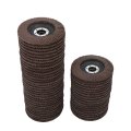 40 Grit Flap Discs 50 Pack Aluminum Oxide Sanding 4 5 In X 7 8 For Electric Angle Grinders Metal Wood And Plastic Polishing 
