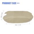 Car Center Console Lid Armrest Seat Box Cover Protector Replacement Microfiber Leather For Ford F150 2009-2014 Beige