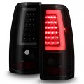 Akkon For 99-06 Gmc Sierra 99-02 Chevy Silverado Pick Up Truck Black Smoked Lens Led Tube Tail Brake Lights Lamp 