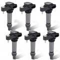 Set Of 6 Ignition Coil Pack For Cadillac Srx Sts Xts Cts Gmc Acadia Buick Enclave Chevy Traverse Camaro V6 2007 2008 2010 2011 