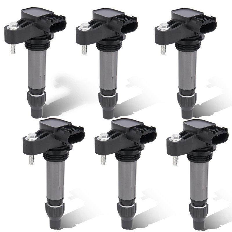Set Of 6 Ignition Coil Pack For Cadillac Srx Sts Xts Cts Gmc Acadia Buick Enclave Chevy Traverse Camaro V6 2007 2008 2010 2011