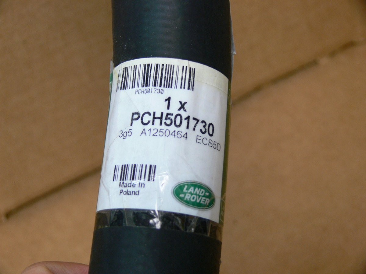 Genuine Land Rover Engine To Radiator Lower Hose Range 06-09 4 2 New Pch501730