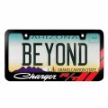 Ipick Image Made For Dodge Charger R T Classic Red Stripe Black Metal License Plate Frame