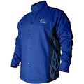 Black Stallion Bsx Bxrb9c 9oz Cotton Welding Jacket Blue W Flam 