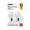 Satco S21816 4 5w G16 5 Led Filament Lamp Dimmable 2700k Warm White 350 Lumens Medium Base 120v Wet Location 40w Incandescent