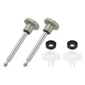 2 Set Tub Spout Diverter Repair Kit Bathtub Leaky Faucet Replacement Parts Includes X Valve Stems Cup Seals And Gate Brushed 