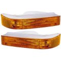 Turn Signal Light Forord 150 F 250 F 350 1992 To 1997 Amber Lens Below Headlight Driver And Passenger Side Pair F5tz13201ab 