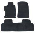 Premium Black Velour And Plastic Car Floor Mats For Honda Civic 2012 2013 2014 2015 Custom Fit Non Slip Waterproof Easy To 