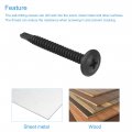 Uxcell Phillips Head Self Tapping Screws 8 X 1-1 2 Carbon Steel Drilling Sheet Metal Screw Black 50pcs
