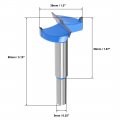 Uxcell Forstner Drill Bits 38mm Tungsten Carbide Wood Hole Saw Auger Opener Woodworking Hinge Drilling Boring Bit Cutter Blue