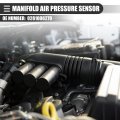 Motoforti Car Manifold Air Pressure Sensor Replacement For Mercedes-benz Glk250 2013-2015 Plastic No 0281006279 Black