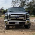 G-plus Fog Lights Kit Compatible With 2011-2015 Ford F250 F350 F450 F550 Superduty Driving Lamps Wiring Bezel Yellow Lens
