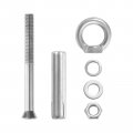 Uxcell Ring Lifting Expansion Eyebolt 10pcs M8x100mm 304 Stainless Steel Screw With Eye For Concrete Brick Wall