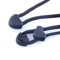 15x Cord Ends Lock Stopper Zipper Pull For Paracord Black 