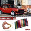 X Autohaux 24pcs 11 100mm Eva Bling Paintless Dent Repair Hot Melt Glue Sticks Six Colors Universal For Car Auto