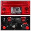 Acanii For 1997-2000 Bmw E39 5-series Sedan Red Smoked Tail Lights Brake Lamps Assembly Driver Passsenger Side 98 99