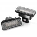 2pcs Led License Plate Lights Number Lamp For Benz W211 4d 5d W203 W219 R1712d Powered By 18-smd Xenon White Error Free With Ce