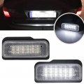 2pcs Led License Plate Lights Number Lamp For Benz W211 4d 5d W203 W219 R1712d Powered By 18-smd Xenon White Error Free With Ce 