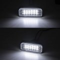 2pcs Led License Plate Lights Number Lamp For Benz W211 4d 5d W203 W219 R1712d Powered By 18-smd Xenon White Error Free With Ce