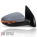 Auto Dynasty Vw1321134 Factory Style Passenger Right Side Mirror Manual Folding Power Adjust Heated Glass Turn Signal Puddle