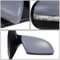 Auto Dynasty Vw1321134 Factory Style Passenger Right Side Mirror Manual Folding Power Adjust Heated Glass Turn Signal Puddle