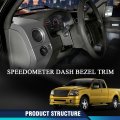 Instrument Cluster Dash Bezel Trim Ford F150 2004-2008 Fit For Lariat Models Black