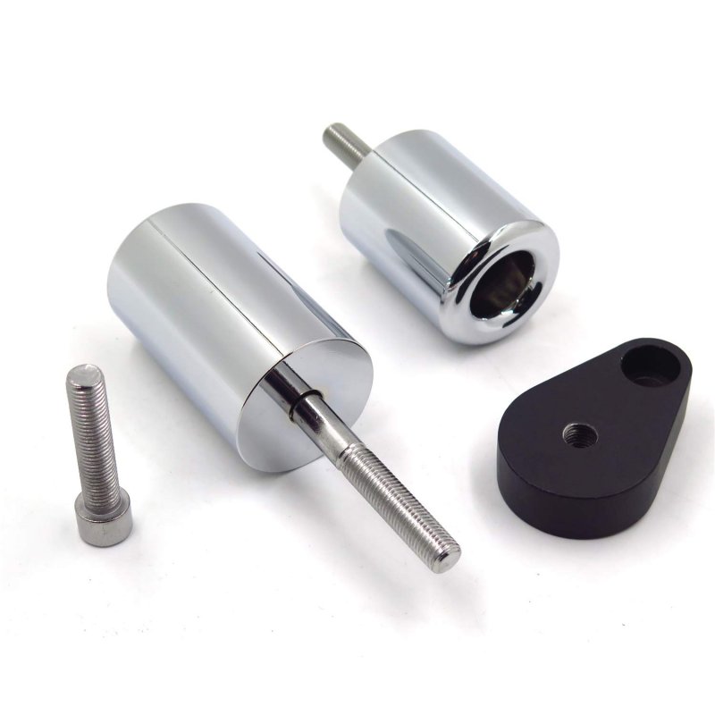 Chrome Frame Sliders Crash Protectors For 2007 2008 Ninja Zx6r Zx6 R Mt219 033a