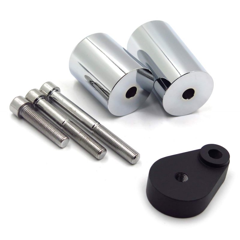 Chrome Frame Sliders Crash Protectors For 2007 2008 Ninja Zx6r Zx6 R Mt219 033a