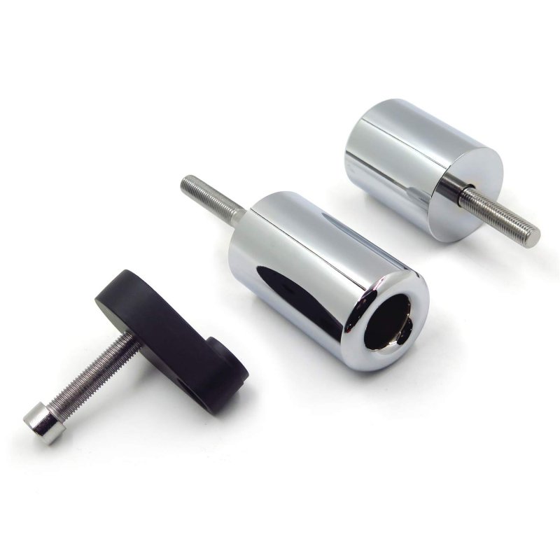 Chrome Frame Sliders Crash Protectors For 2007 2008 Ninja Zx6r Zx6 R Mt219 033a