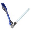 Front Bumper Tow Strap Towing Hook Belt For Vw Cabrio 99-02 Jetta Golf 99-05 Blue 2 25 In Wide Nylon With Powdercoated Steel