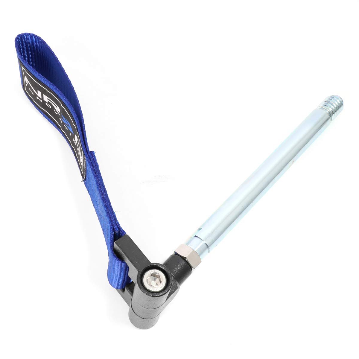 Front Bumper Tow Strap Towing Hook Belt For Vw Cabrio 99-02 Jetta Golf 99-05 Blue 2 25 In Wide Nylon With Powdercoated Steel