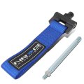 Auto Dynasty Tow-180bl Front Bumper Tow Strap Towing Hook Belt Compatible With Vw Cabrio 99-02 Jetta Golf 99-05