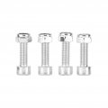 Steering Column Mount 2 Inch Aluminium Alloy 2pcs Floor Polished Round Replacement For Gm Sbc Bbc 350 Engine 2in
