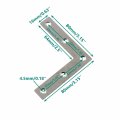 10 Pack Repair Mending Bracket Plate Ulifestar Stainless Steel L Shape Flat Corner Brace For Wood Metal Fixing Joining Support
