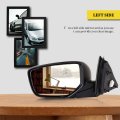 Driver Side Mirror For 2008 2009 2010 2011 2012 Honda Accord Sedan Power Adjustment Manual Fold Non Heated Black Part Number