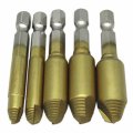 5pcs Screw Extractor Kit And Stripped Remover Damaged Easy Out Broken Bolt 