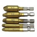 5pcs Screw Extractor Kit And Stripped Remover Damaged Easy Out Broken Bolt