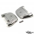 Httmt Mt216-115s- Skull Passenger Footboard Cover For 06-17 Dyna 86-17 Fl Softail 87-17 Touring Chrome