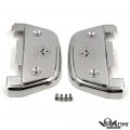 Httmt Mt216-115s- Skull Passenger Footboard Cover For 06-17 Dyna 86-17 Fl Softail 87-17 Touring Chrome
