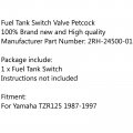 Topteng Motorcycle Petcock Fuel Shutoff Valve Replacement Tank Switch Fits For Yamaha Tzr125 1987-1997 2rh-24500-01