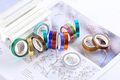 30 Rolls Foil Washi Tape Multi-colored Gold Metallic Masking 8mm X 4m Japanese Paper For Diy Crafts