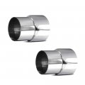 2 Packs Universal 5 Od To Id Exhaust Pipe Adapter Connector Reducer 304 Stainless Steel 5 Inch 75 1a 2 3 4a Kipacks Universal 5 