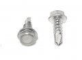 8 X 1 2 In Stainless Steel Hex Washer Head Self Drilling Tapping Tek Screws 410 100 Pieces 
