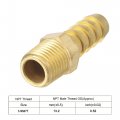 Uxcell Brass Hose Barb Fitting Straight 3 8 Inch X Npt 1 4 Male Thread Pipe Connector For Water Air Fuel Tube 2pcs